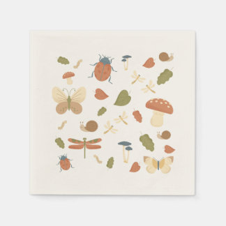 Serviette En Papier Notre Petit Amour Bug Cutie Bug Papier de Bogue Na