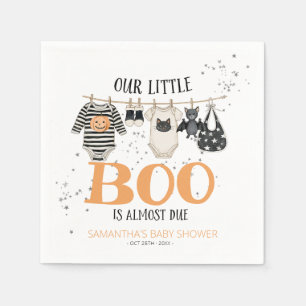 Serviette En Papier Notre petit Boo est presque là Baby Shower