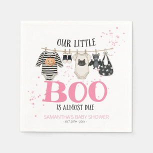 Serviette En Papier Notre petit Boo est presque là Baby Shower