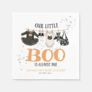 Serviette En Papier Notre petit Boo est presque là Baby Shower