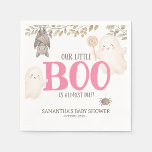 Serviette En Papier Notre Petit Boo Est Presque Prêt Fille Baby Shower