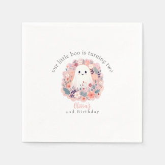 Serviette En Papier Notre petit Boo tourne 2 Boho Ghost
