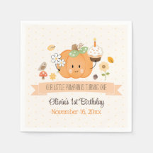 Notre Petite Citrouille Première Fille d'anniversa