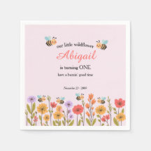 Notre petite fleur sauvage Floral Bee 1er annivers