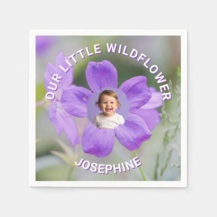 Serviette En Papier Notre petite fleur sauvage Géranium violet photo p