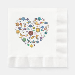 Serviette En Papier Notre planète système solaire, Science Education S