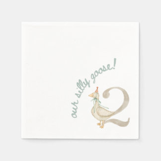 Serviette En Papier Notre Silly Goose 2e Anniversaire Napkin