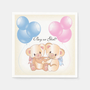 Serviette En Papier Nounours bébé Genre de révélation Papier de la par