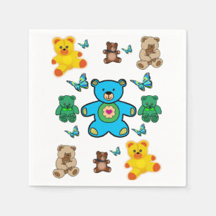 Serviette En Papier Nounours de Napkin papier