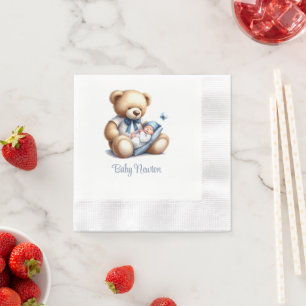 Serviette En Papier Nounours ourson garçon