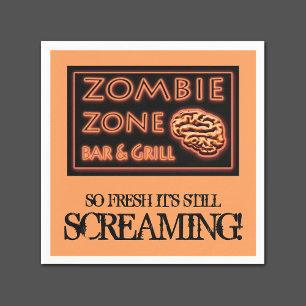 Serviette En Papier Nourriture Halloween criard encore tellement frais