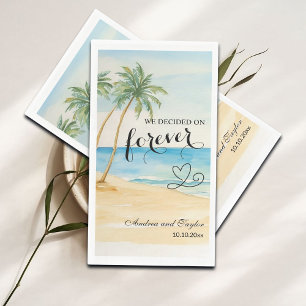 Serviette En Papier Nous avons choisi Forever Elegant Mariage