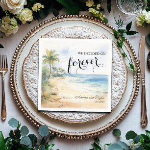 Serviette En Papier Nous avons choisi Forever Elegant Wedding