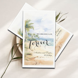 Serviette En Papier Nous avons décidé sur Forever Elegant Wedding