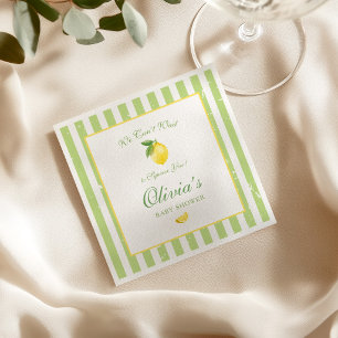 Serviette En Papier Nous avons hâte de vous presser Citron Citrus Bébé