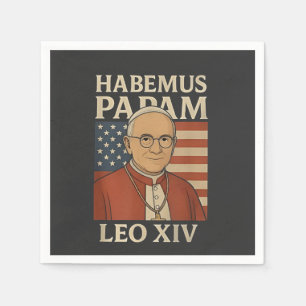 Serviette En Papier Nous avons un pape Pape Léon XIV Église chrétienne