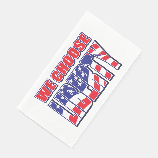 Serviette En Papier Nous choisissons la liberté (Coin)