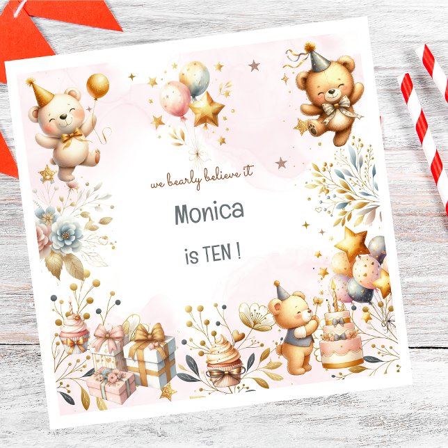 Serviette En Papier Nous croyons sincèrement, anniversaire de enfant d (Créateur téléchargé)