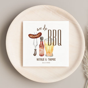 Serviette En Papier Nous faisons barbecue barbecue couples douche cust