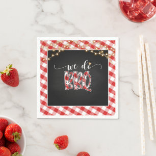 Serviette En Papier Nous faisons BBQ Papier Napkin - En vichy