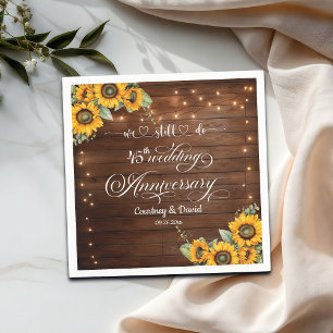 Serviette En Papier Nous Faisons Encore 45ème Anniversaire De Mariage