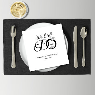 Serviette En Papier Nous Faisons Toujours De La Typographie Mariage An