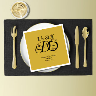 Serviette En Papier Nous Faisons Toujours La Typographie Anniversaire 