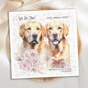 Serviette En Papier Nous faisons trop Labrador Retriever Floral Chien
