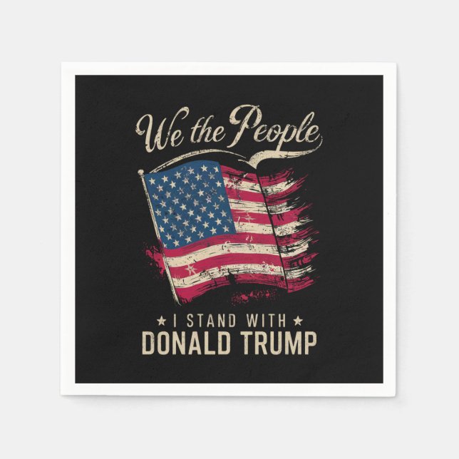 Serviette En Papier Nous, Les Gens Avec Qui Je Suis Conjoint À Donald  (Devant)