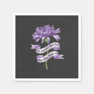 Serviette En Papier Nous Nous Souvenons De Leur Amour Quand Ils Nous O