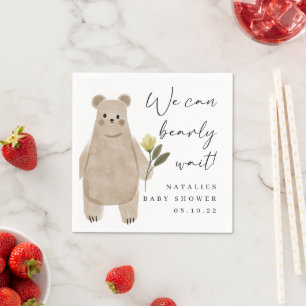 Serviette En Papier Nous pouvons éteindre le papier Baby shower d'att