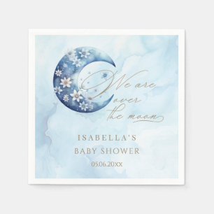 Serviette En Papier Nous Sommes Au-Dessus Du Baby shower Moon Boy