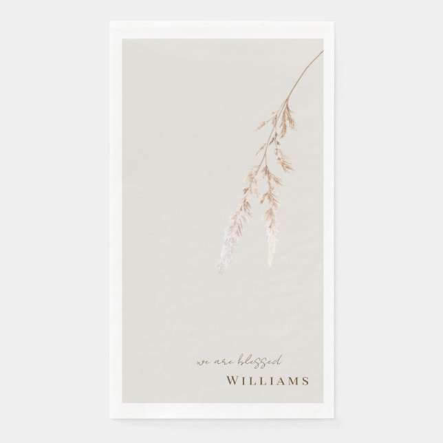 Serviette En Papier Nous sommes bénis Cocktail Personnalisé (Devant)