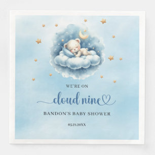 Serviette En Papier Nous sommes dans le nuage neuf, garçon en peluche 