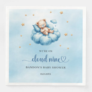 Serviette En Papier Nous sommes dans le nuage neuf, garçon en peluche 