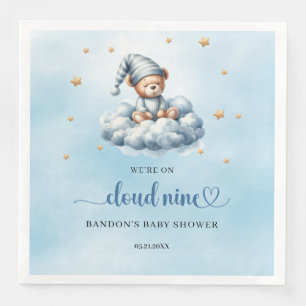 Serviette En Papier Nous sommes dans le nuage neuf, garçon en peluche 