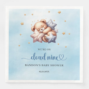 Serviette En Papier Nous sommes dans le nuage neuf, garçon en peluche 