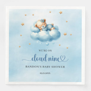 Serviette En Papier Nous sommes dans le nuage neuf, garçon en peluche 