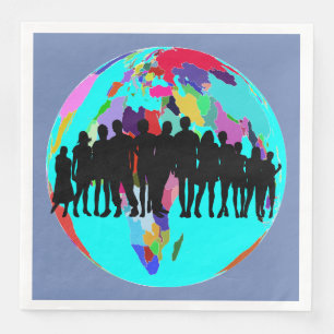 SERVIETTE EN PAPIER NOUS SOMMES FAMILIAUX