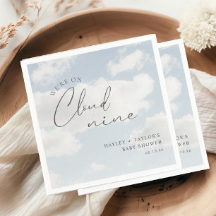 Serviette En Papier Nous sommes sur le Baby shower Cloud 9