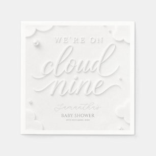 Serviette En Papier Nous sommes sur les nuages blancs de Cloud Nine Ba