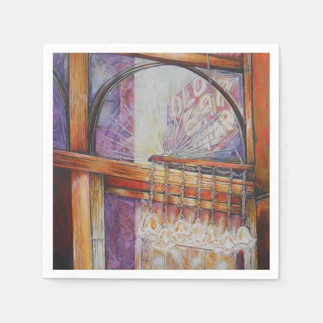 Serviette En Papier Nous sommes tous des papillons volant autour de la (Devant)