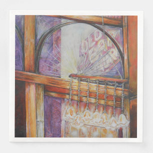 Serviette En Papier Nous sommes tous des papillons volant autour de la