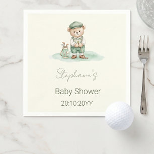 Serviette En Papier Nouveau dans le Club  Baby Shower de l'ours de gol