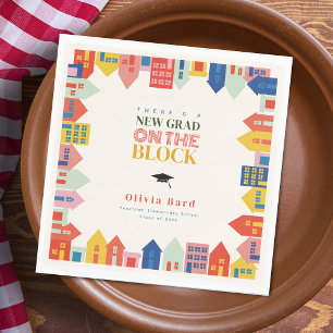 Serviette En Papier Nouveau Grad Sur Le Parti De Graduation En Bloc