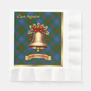 Serviette En Papier Nouveau Noël Tartan personnalisé