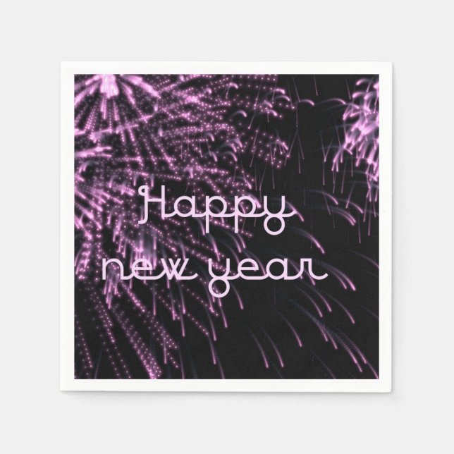 Serviette En Papier nouvelle année heureuse (Devant)