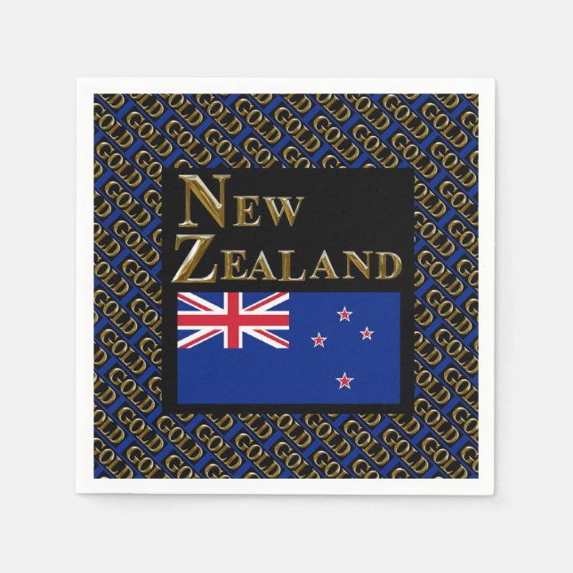 SERVIETTE EN PAPIER NOUVELLE-ZÉLANDE (Devant)