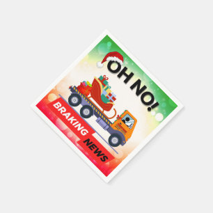 Serviette En Papier NOUVELLES DE FREINAGE - Retard de livraison Père N