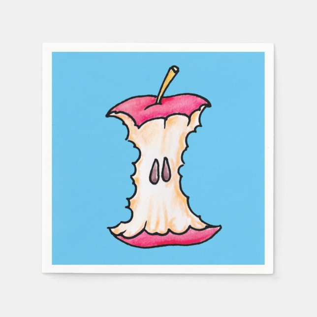 Serviette En Papier Noyau Apple (Devant)